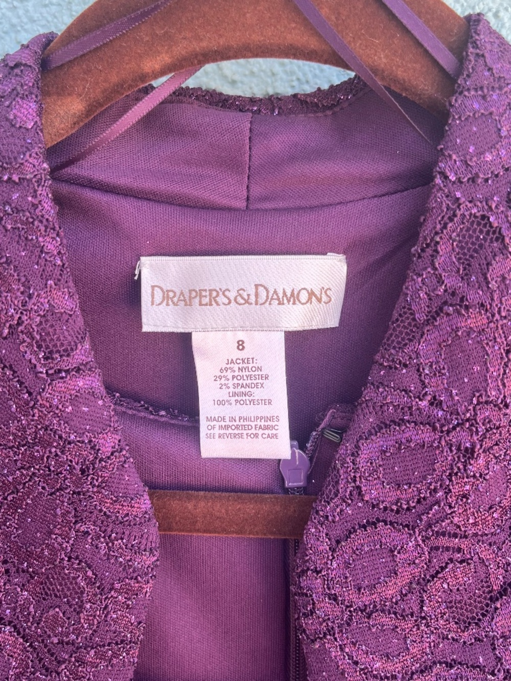 Draper's and Damon's Sparkling Two Piece Dress Set Size 8 NWT - Picture 10 of 14